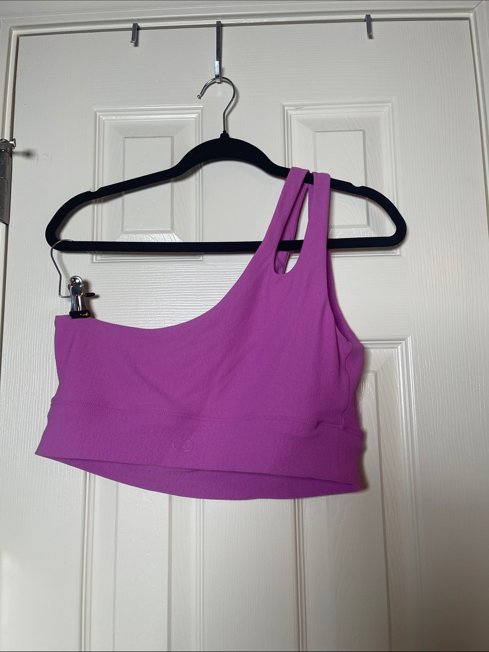 CALIA by Carrie Underwood Asymmetrical One-Shoulder Sports Bra in Dusty Pink